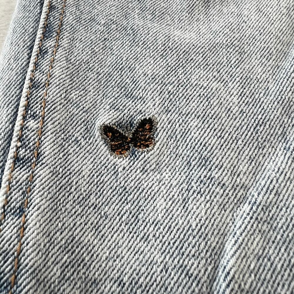 Material Girl Butterfly Embroidered Jeans Junior Women's size 13 - Picture 8 of 9